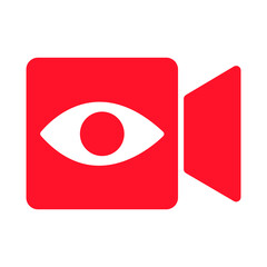 Live stream icon on social media.