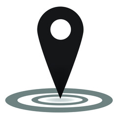 Location icon use for website infographic.