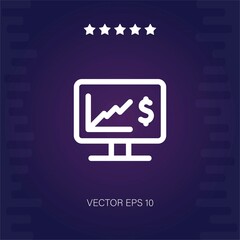 growth vector icon modern illustration