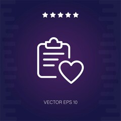 heart vector icon modern illustration