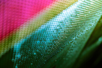 CloseUp LED blurred screen. LED soft focus background. abstract background ideal for design.