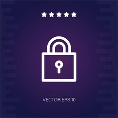 locked vector icon modern illustration