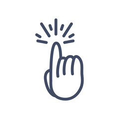 Obraz premium cursor hand line style icon vector design