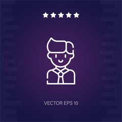 man vector icon modern illustration