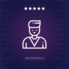 man vector icon modern illustration
