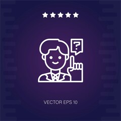 management vector icon modern illustration