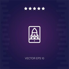 mobilestartup vector icon modern illustration