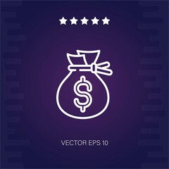 money vector icon modern illustration