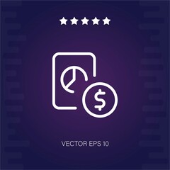 money vector icon modern illustration