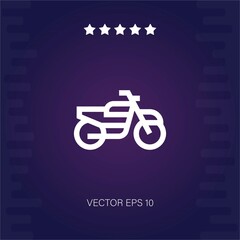 motorbike vector icon modern illustration