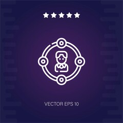 network vector icon modern illustration