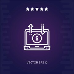 online banking vector icon modern illustration