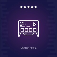 online streaming vector icon modern illustration