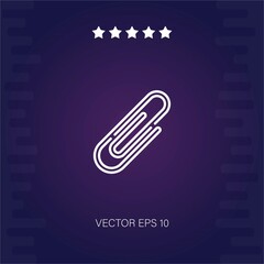 paperclip vector icon modern illustration