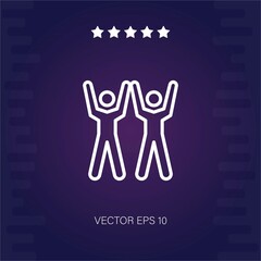 Obraz premium partner vector icon modern illustration
