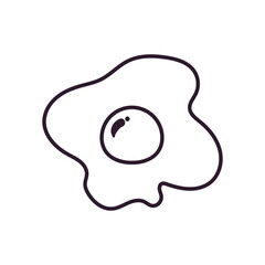 egg line style icon vector design