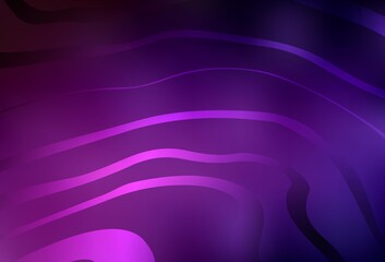 Dark Pink vector background with bent lines.
