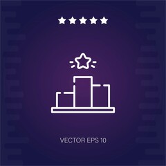 podium vector icon modern illustration