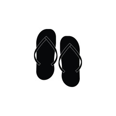 black flip flops
