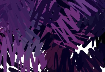 Dark Purple vector texture with colored lines.