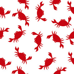 seamless pattern with crab © Gus
