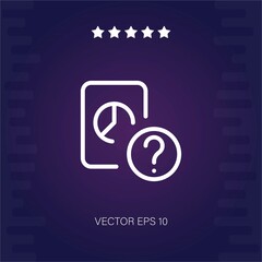 question mark vector icon modern illustration