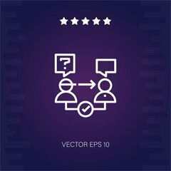 question vector icon modern illustration