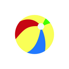 Obraz premium beach ball isolated on white