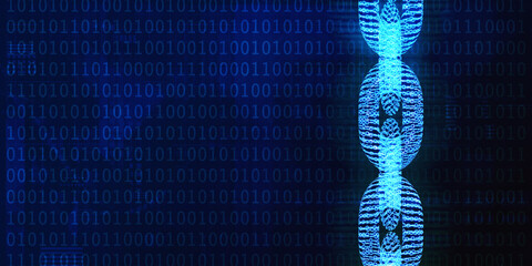 Block Chain Binary Background