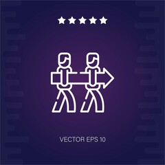 right direction vector icon modern illustration