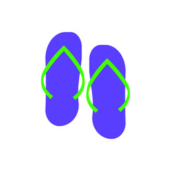 flip flops isolated on white