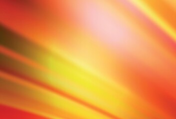 Light Red, Yellow vector abstract blurred background.