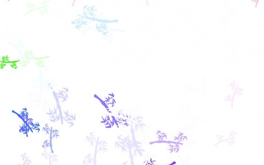 Light Multicolor vector abstract design with branches.