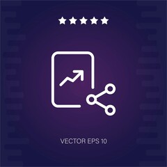 share vector icon modern illustration