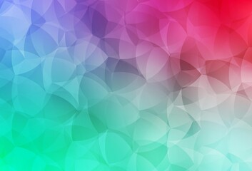 Fototapeta premium Light Green, Red vector triangle mosaic background.