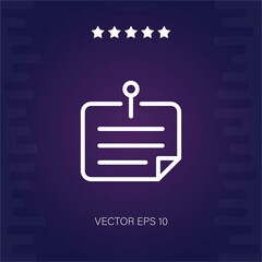 Obraz premium sticky notes vector icon modern illustration