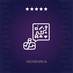 strategy vector icon modern illustration