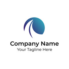 Abstract Simple Minimalist Logo Vector
