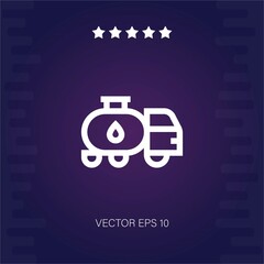 tanker vector icon modern illustration