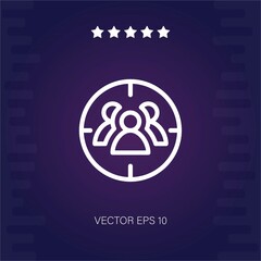 target vector icon modern illustration