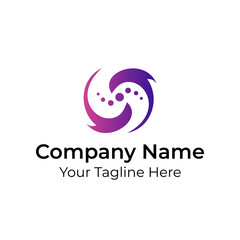 Abstract Simple Minimalist Logo Vector