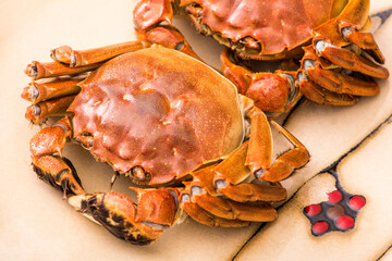Hairy crabs are really fat in autumn