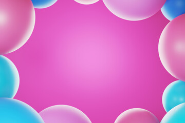 Abstract background with 3d geometric shapes.