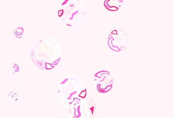 Light Purple, Pink vector template with circles.