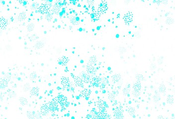 Light Green vector background with abstract shapes.