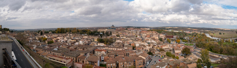 Fototapeta premium Panoramic View of City of Toledo in Spain