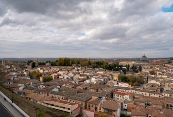 Fototapeta na wymiar Panoramic View of City of Toledo in Spain