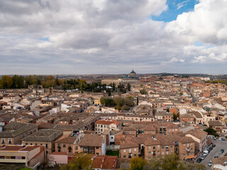 Naklejka premium Panoramic View of City of Toledo in Spain