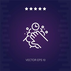 washing hand vector icon modern illustration