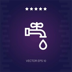 water tap vector icon modern illustration